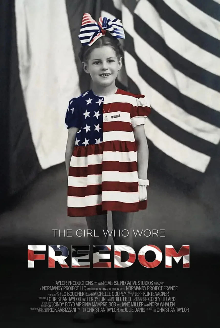 披着自由的少女